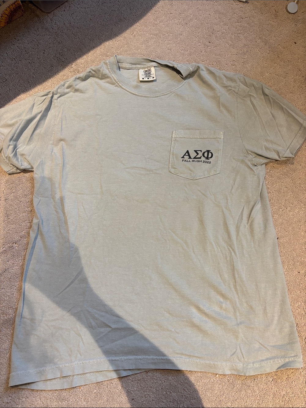 Alpha Sigma Phi Rush T-Shirt - Light Sage